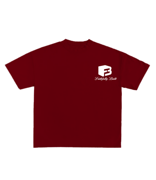 Faithfully  Built Shirt (Wine Red)